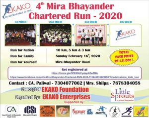 fourth Mira Bhayander Chartered Run 2020